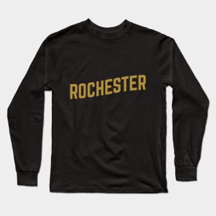 Rochester City Typography Long Sleeve T-Shirt